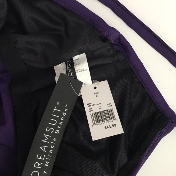 NWT DreamSuit Miracle Suit Twist Top Tankini 10 12 - Picture 6 of 12